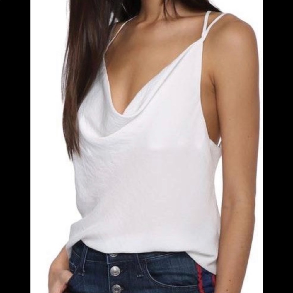 Robertson & Rodeo White Cowl Neck Tank